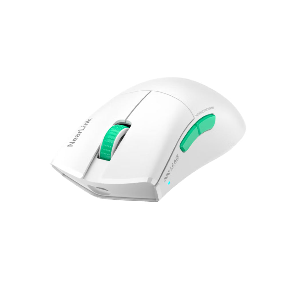 Wireless gaming mouse Machenike L8 Air with charging dock, Star Flash Edition, white