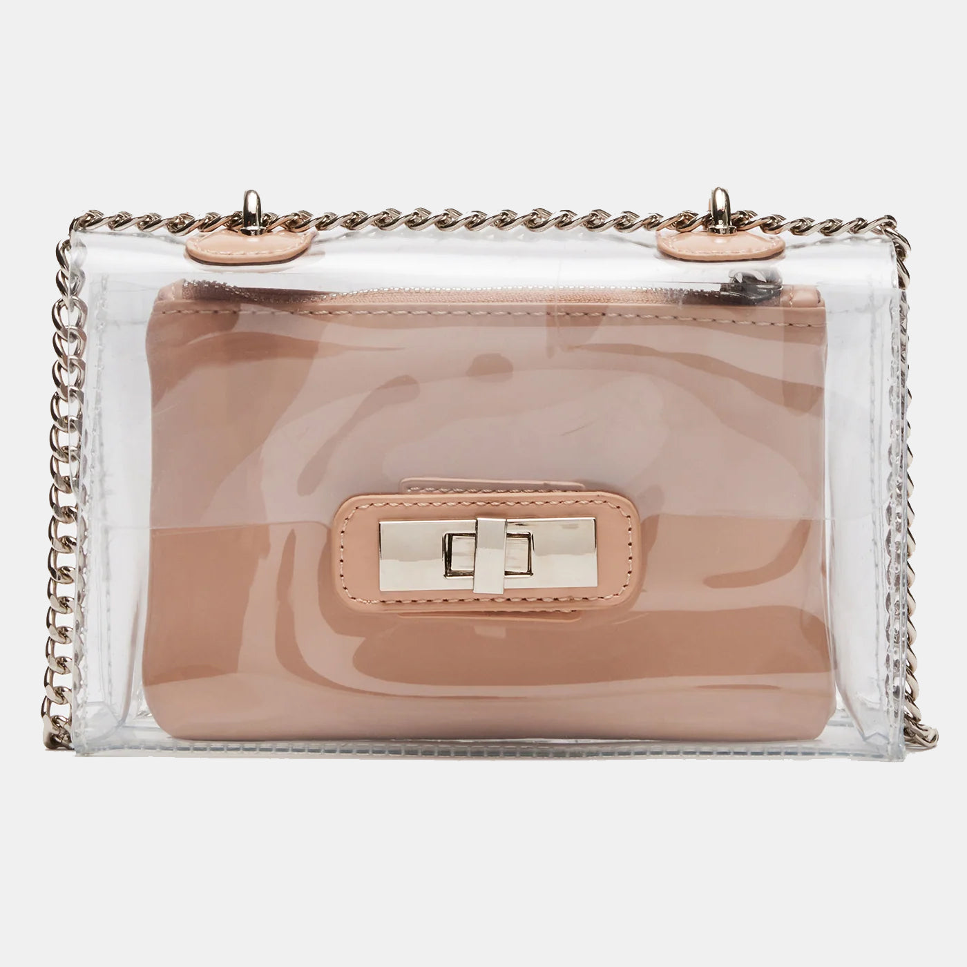 Women's Steve Madden Shoulder Clutch Bag, Transparent