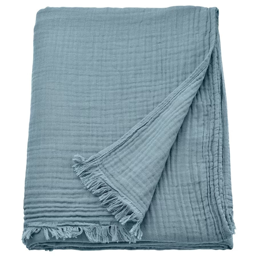 Blanket Ikea Vallkrassing 150x200 cm, blue-gray