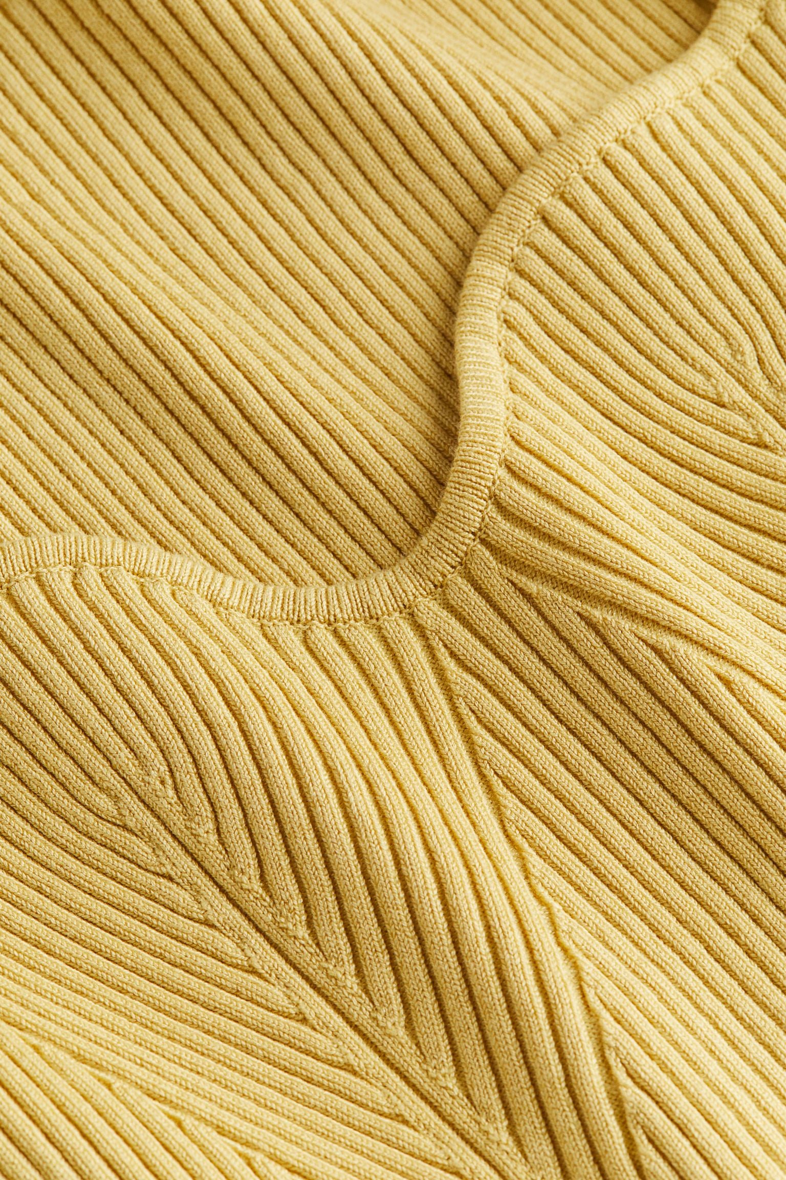 H&M Rib-knit top, yellow