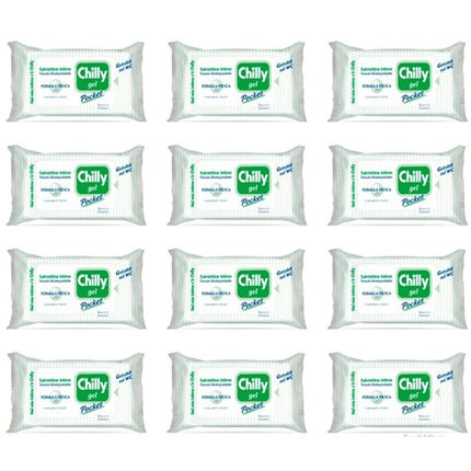 Pocket wet wipes for intimate hygiene with gel formula, Chilly