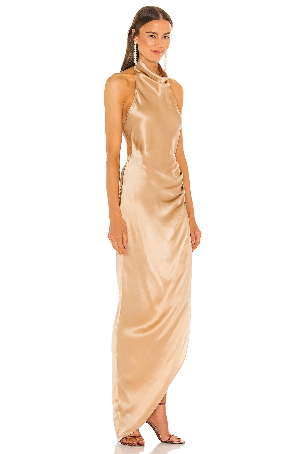 Amanda Uprichard X REVOLVE Samba Gown Dress in Toffee