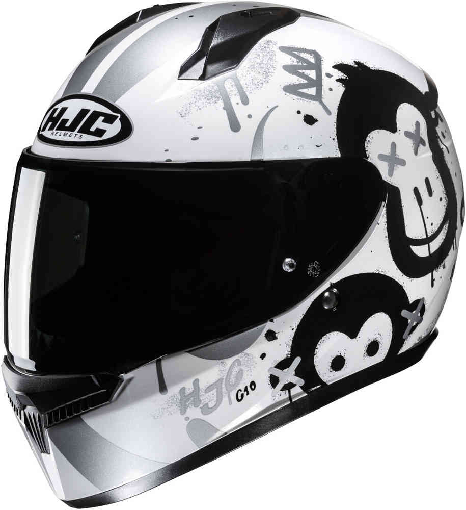 Youth helmet C10 Geti HJC, black/silver/white