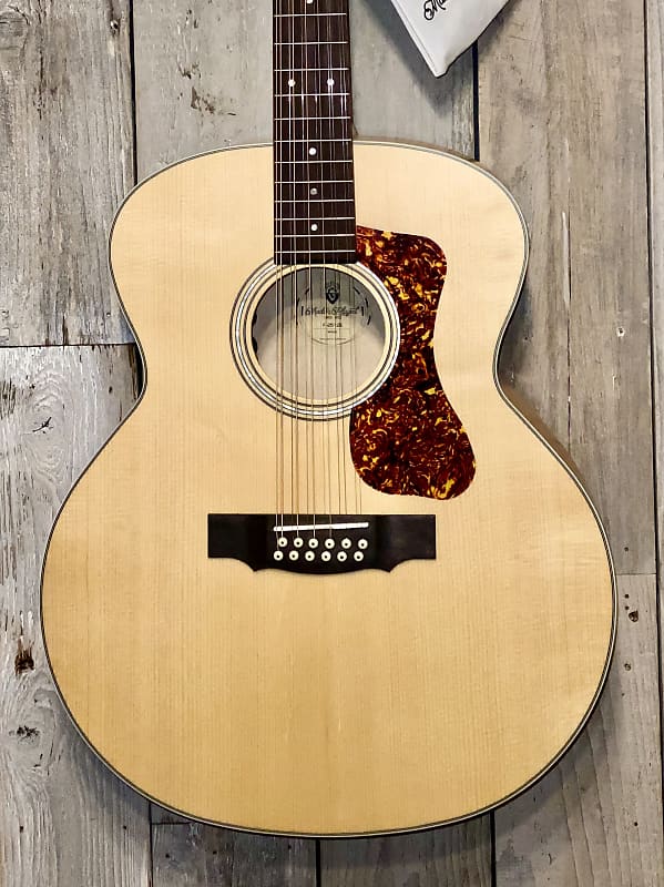 Acoustic Guitar Guild F-2512E Maple, 12-String Acoustic-Electric Guitar - Blonde, Help Support Small Business!