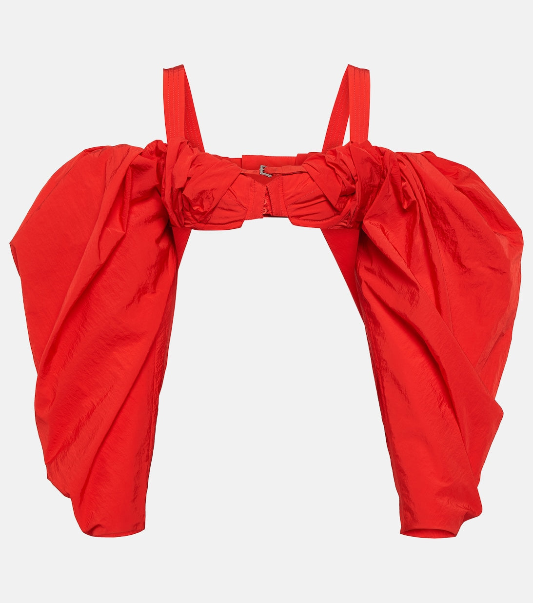 Le Haut Crinoline JACQUEMUS bra top, red