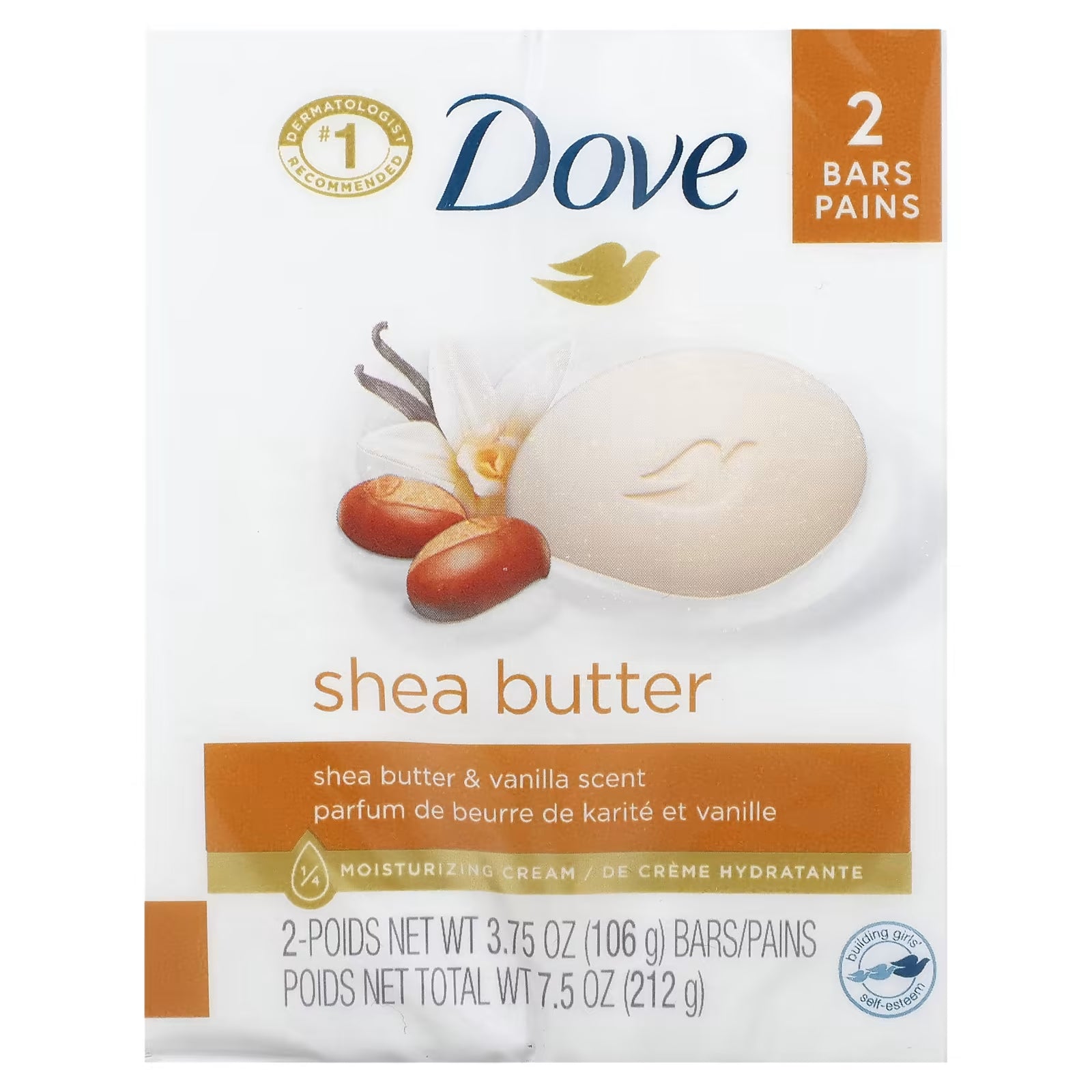 Dove Beauty Bar Soap Shea Butter and Vanilla