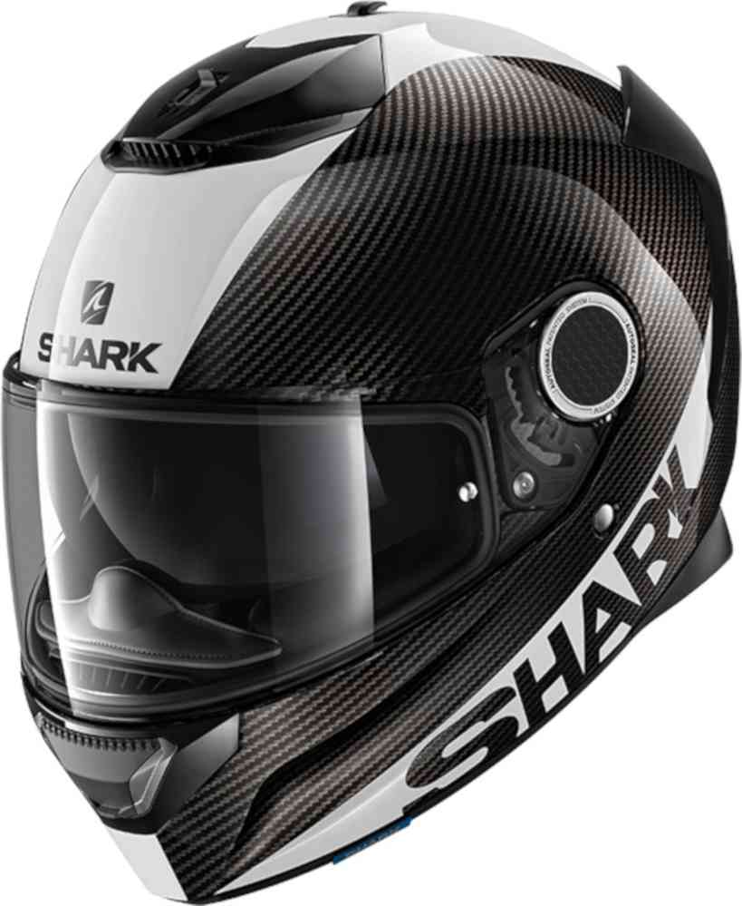 Spartan carbon helmet Shark, black and white