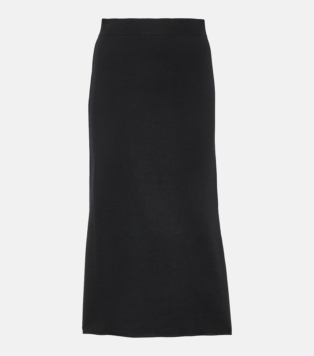 Enza midi skirt in natural wool 'S MAX MARA, black