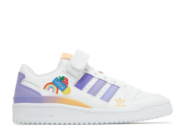 Adidas FORUM LOW J 'WHITE LIGHT PURPLE' sneakers, white