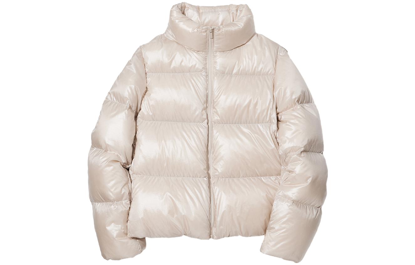 Women's down jacket milky white Uniqlo