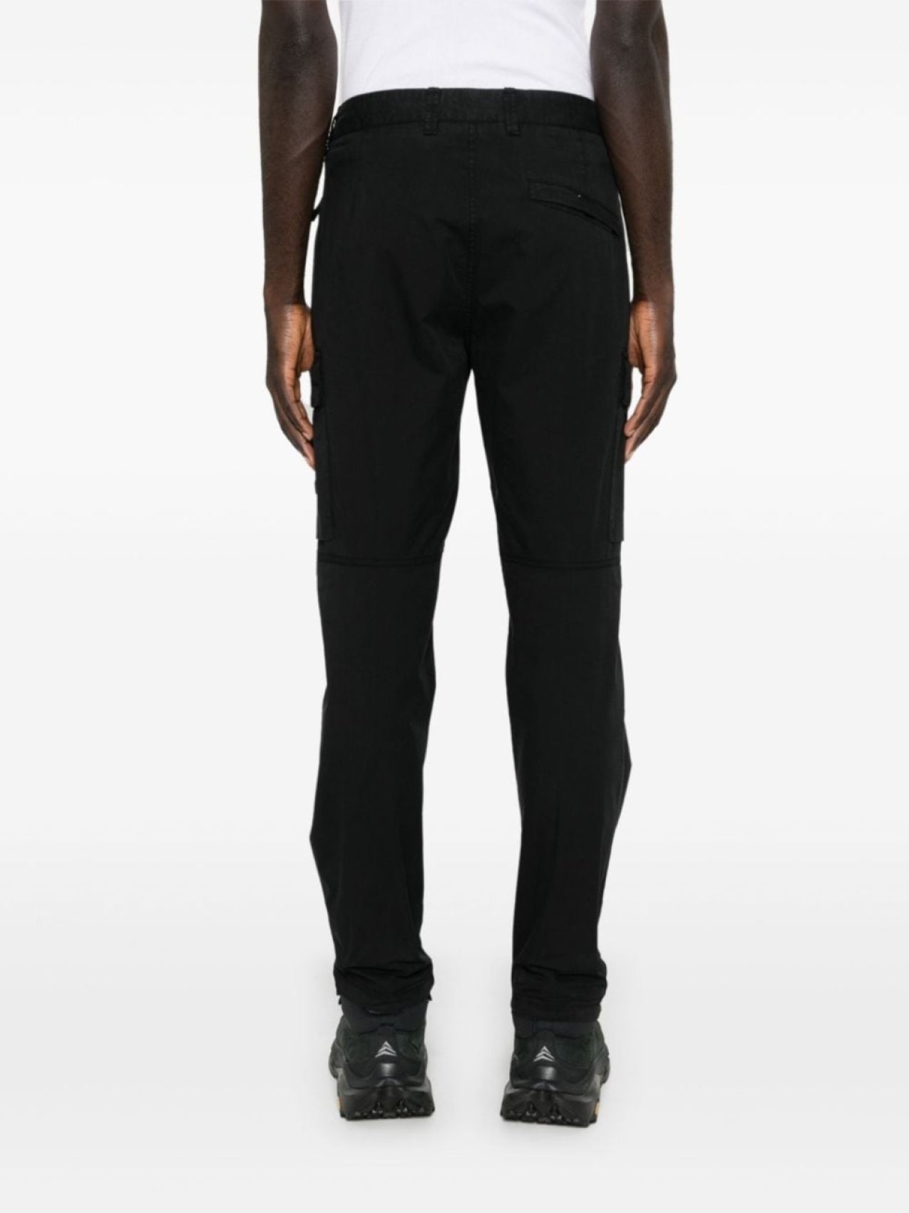 Stone Island tapered cargo pants, black