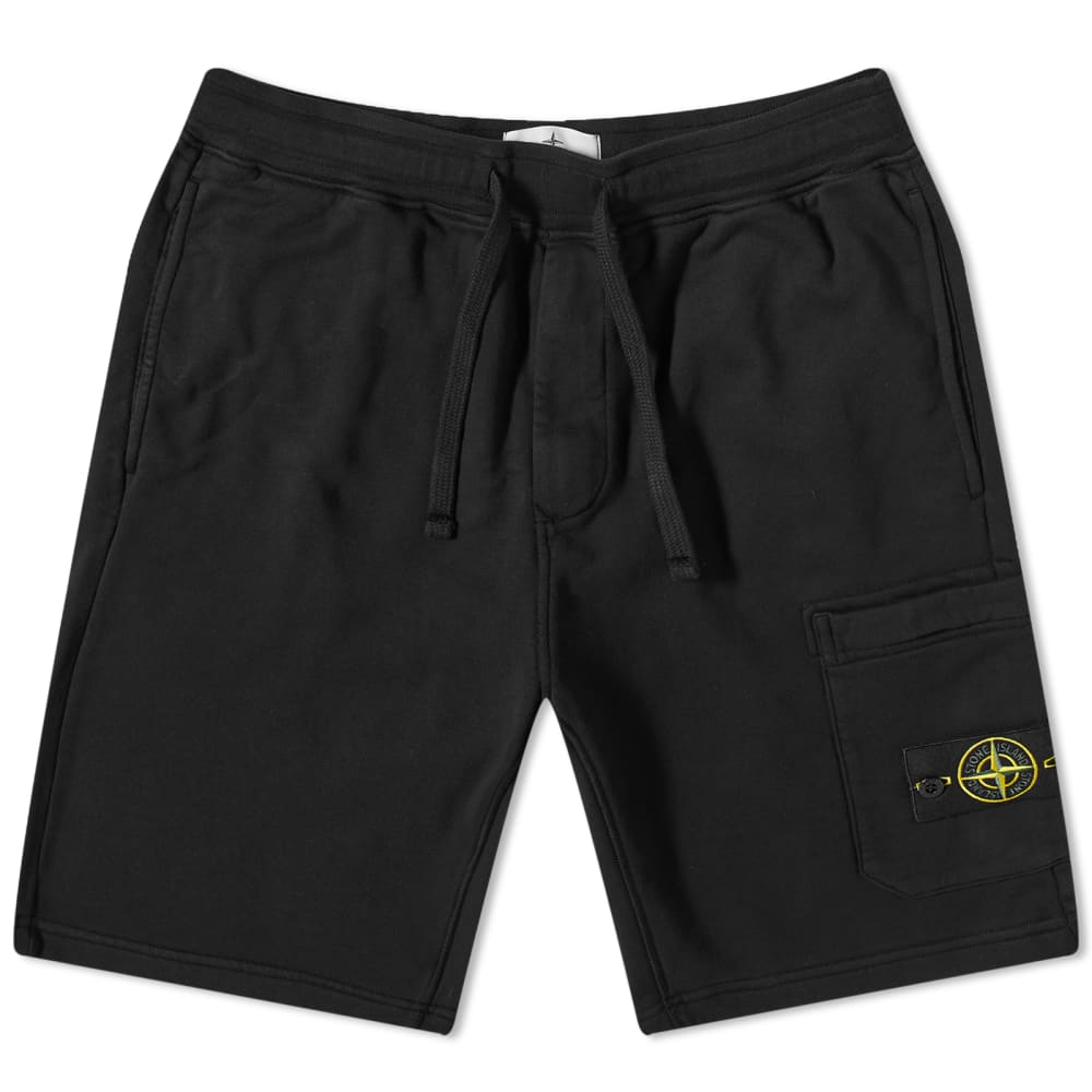 Stone Island Dyed Track Shorts, Black