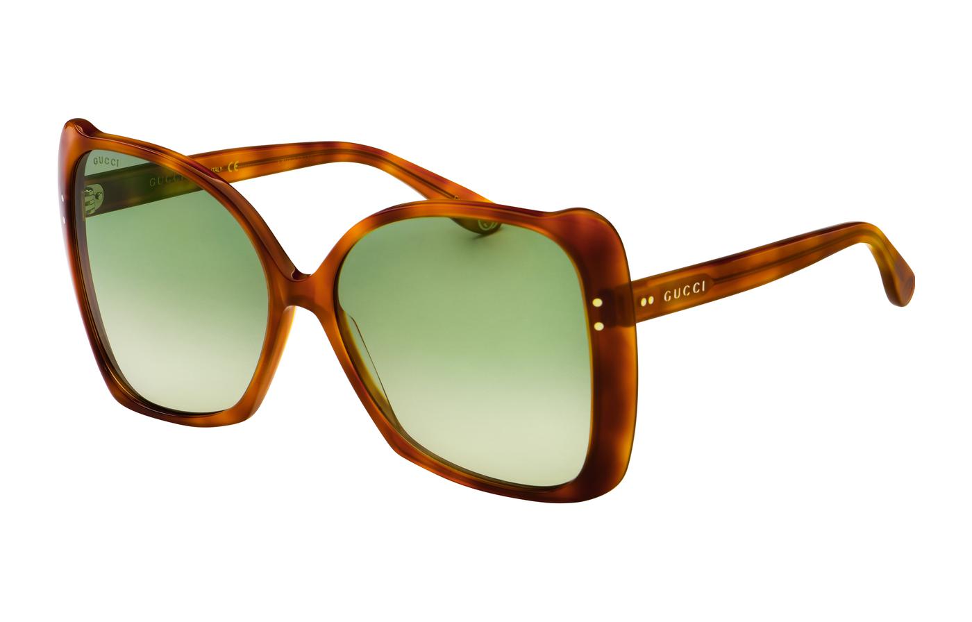 Gucci Unisex Sunglasses Green/Brown