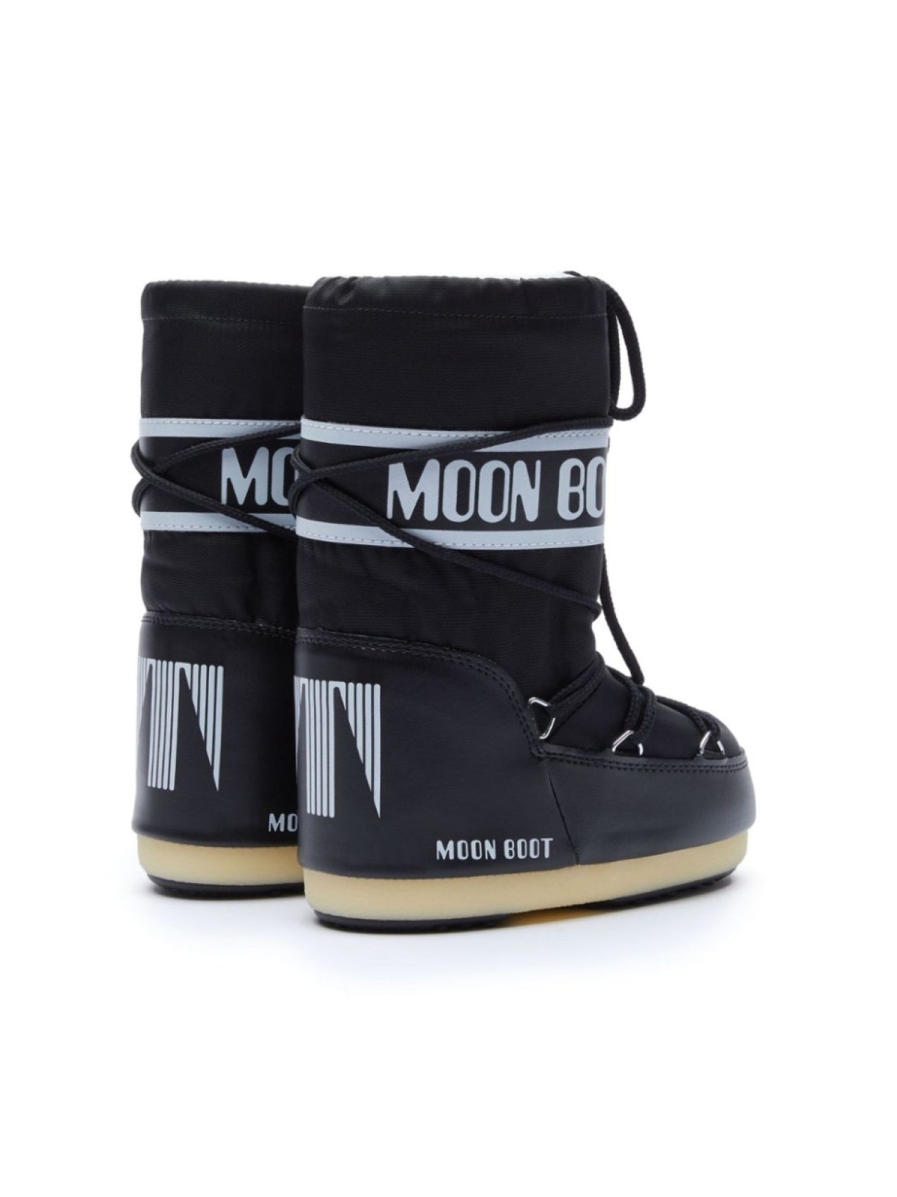 Moon Boot Kids Logo Puffer Boots Black