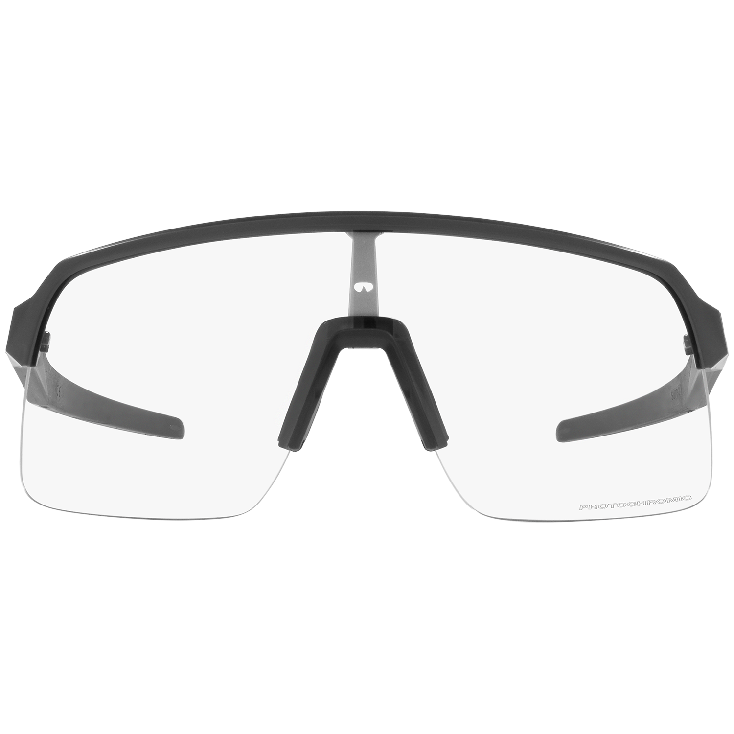 نظارات شمسية Oakley Sutro Lite، كربون غير لامع/شفاف إلى أسود إيريديوم فوتوكروميك