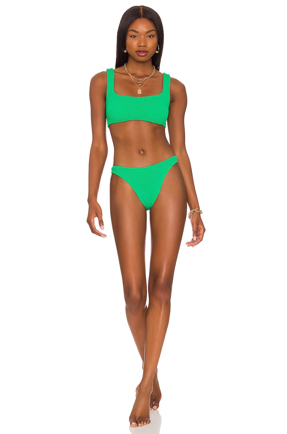 Hunza G Xandra bikini set, Emerald color