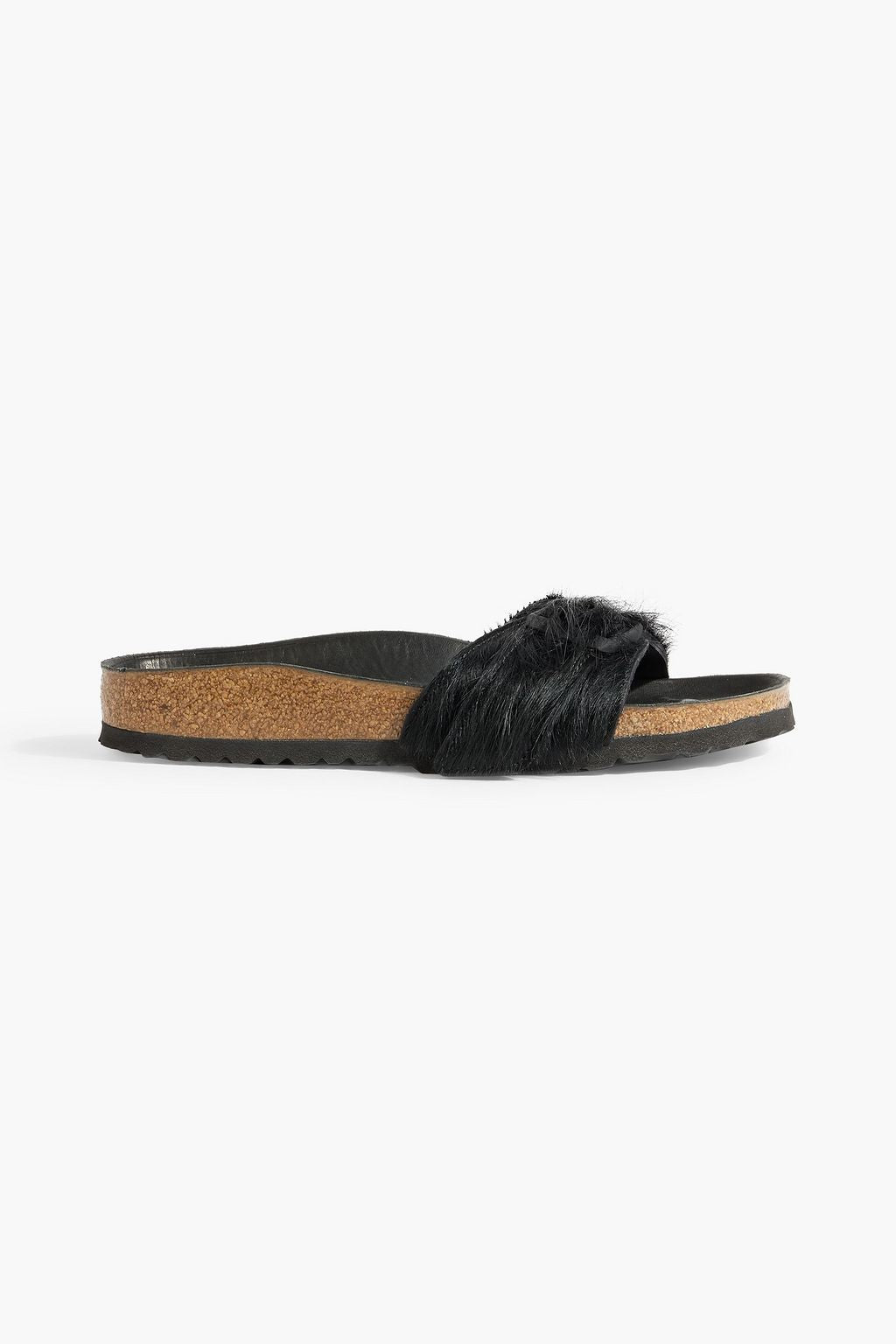 Madrid Calfskin Birkenstock Slides, Black