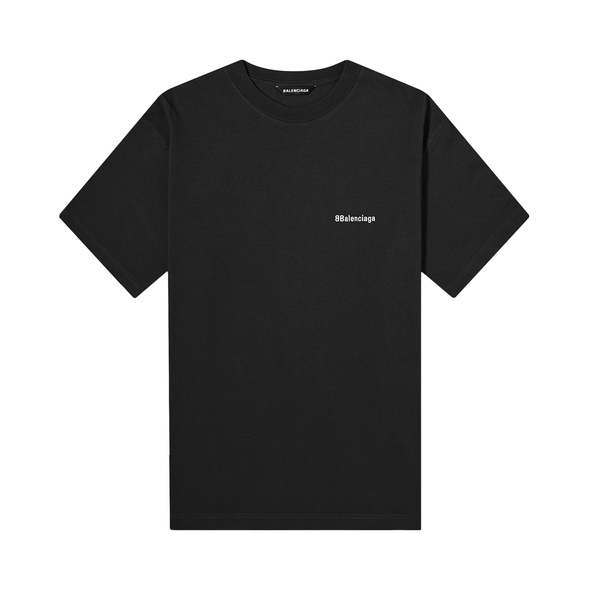 Balenciaga Corporate Logo T-Shirt, Black/White