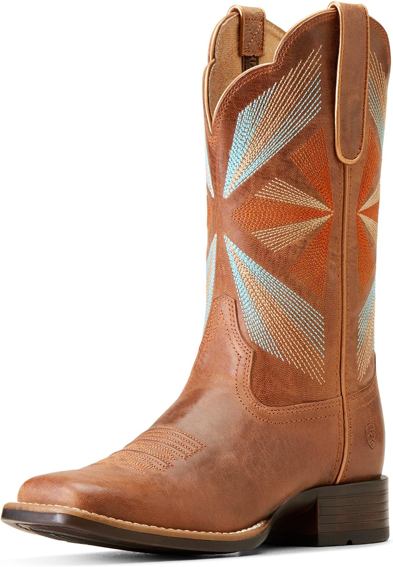 حذاء Oak Grove Western Boot من Ariat Cowboy Boot بلون خشب القيقب