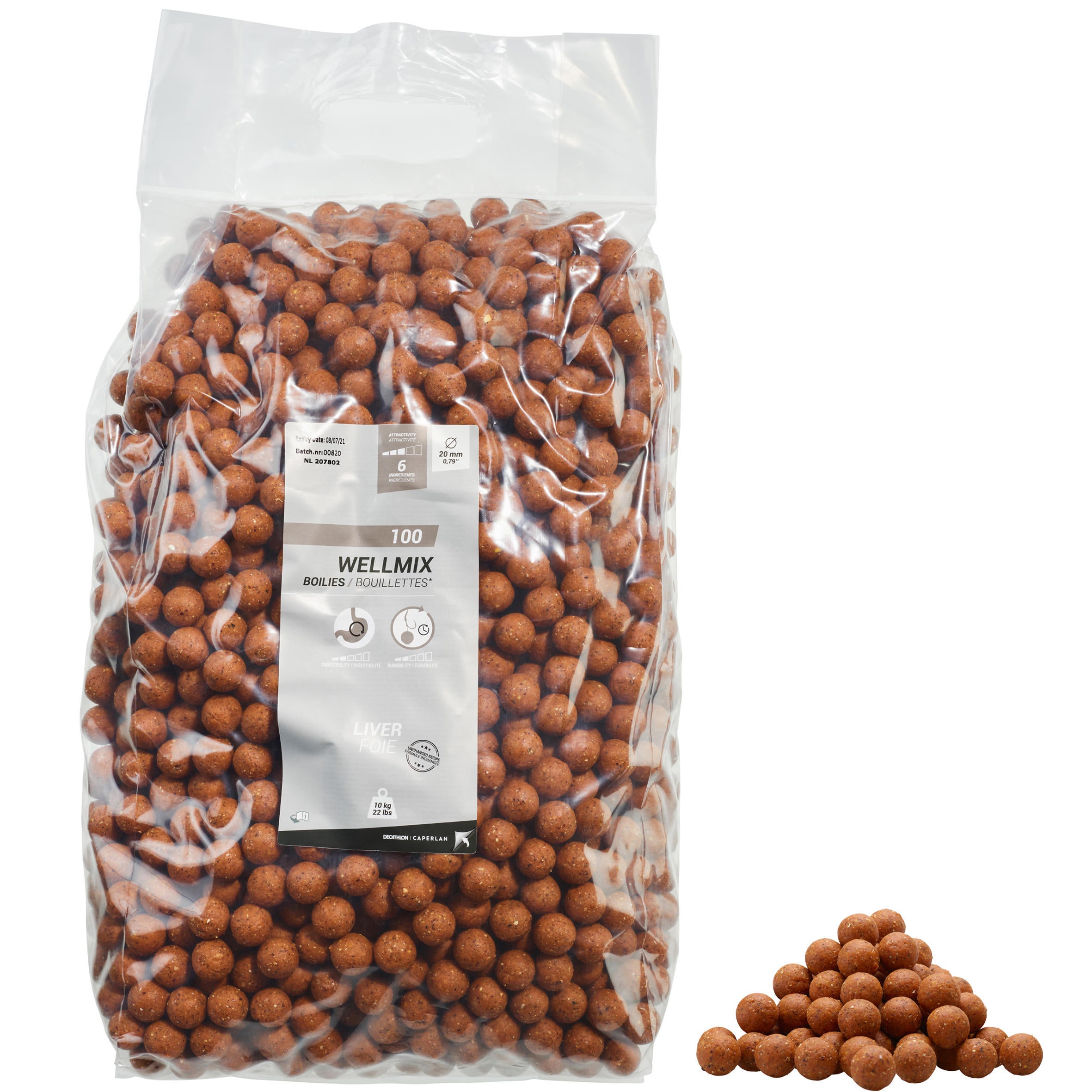 Boilies Wellmix LIVER 20 mm 10 kg CAPERLAN