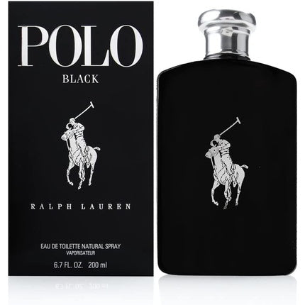 Ralph Lauren Polo Black For Men EDT Spray 6.7oz 200ml