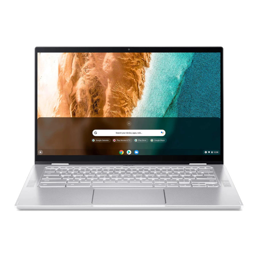 Laptop Acer Chromebook Enterprise Spin 514, 14" FHD Touchscreen 8GB/128GB, silver, English keyboard