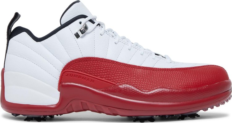 Air Jordan 12 Low Golf Cherry Cleats, White