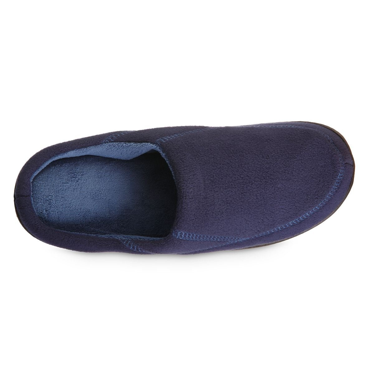 Signature men's eco comfort Roman style hooded slippers Isotoner, dark blue