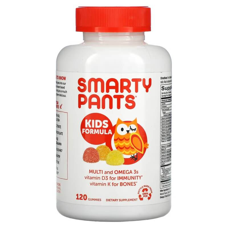 SmartyPants Children's Omega-3 Multivitamin, 120 Chewable Tablets