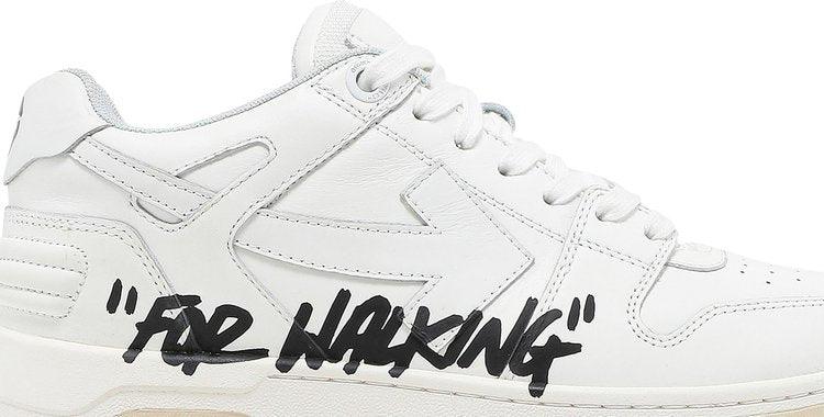 حذاء رياضي Off-White Out of Office Low For Walking - أبيض وأسود