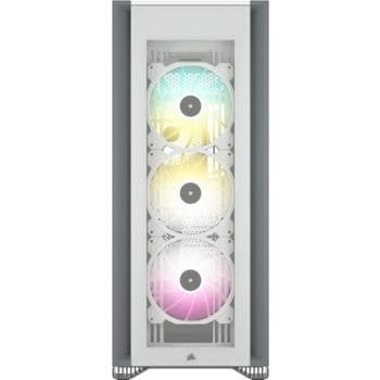 Corsair iCUE 7000X RGB Full-Tower ATX Case, White, 8 Vertical, 3 Horizontal Expansion Slots, CC-9011227-WW