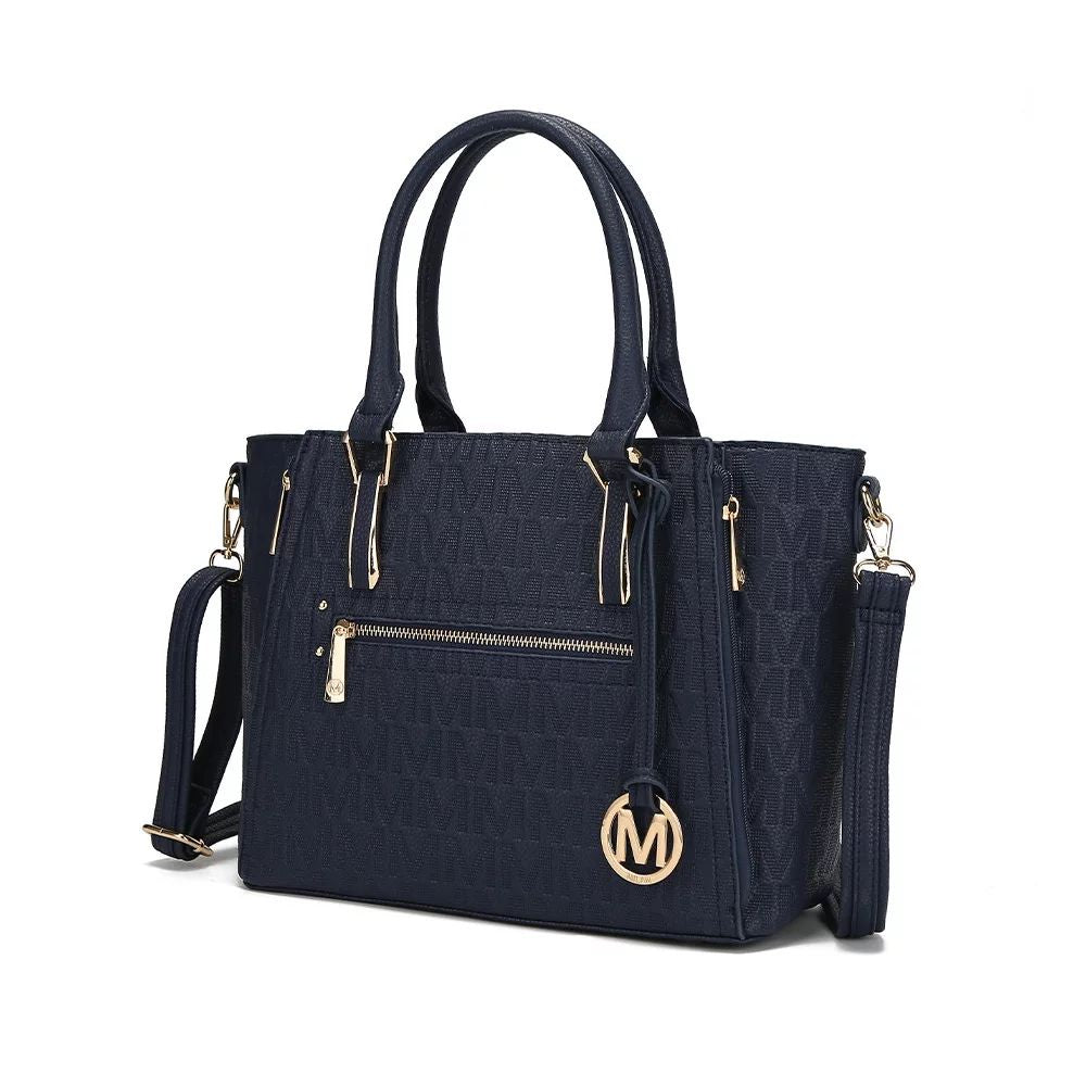 MKF Collection Cairo M Signature satchel bag from Mia K MKF Collection, gray