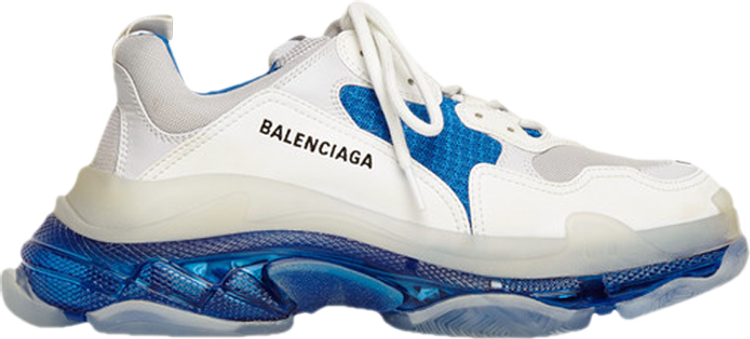 حذاء رياضي Balenciaga Triple S باللون الأبيض والأزرق