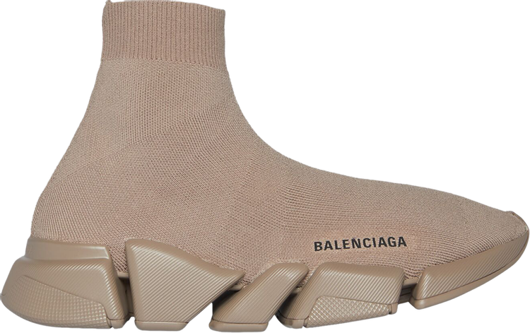 حذاء رياضي Balenciaga Wmns Recycled Speed ​​2.0 باللون البيج الداكن والبني