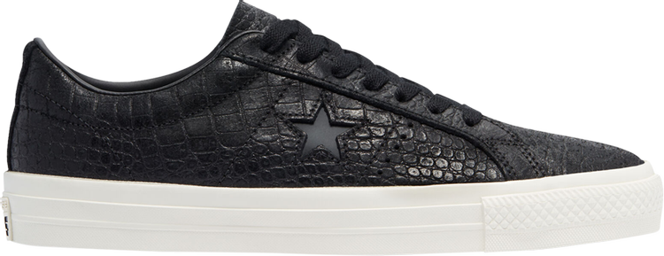 حذاء رياضي Converse One Star Pro Low Croc Emboss - أسود