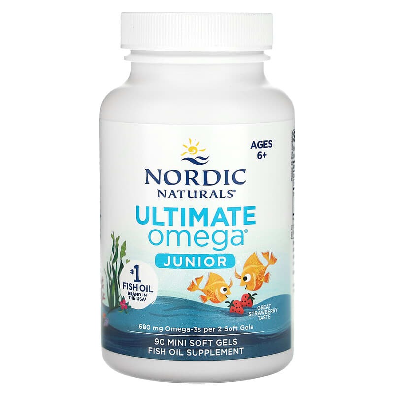 Omega for children 6-12 years old Nordic Naturals 340 mg, 90 capsules