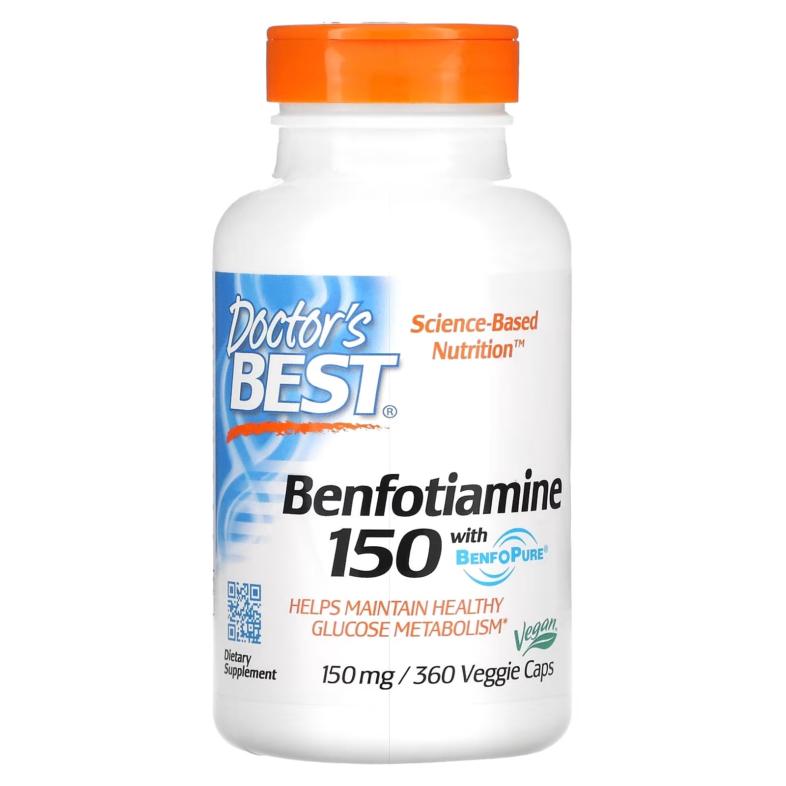 Benfotiamine with BenfoPure Doctor's Best, 360 Vegetarian Capsules