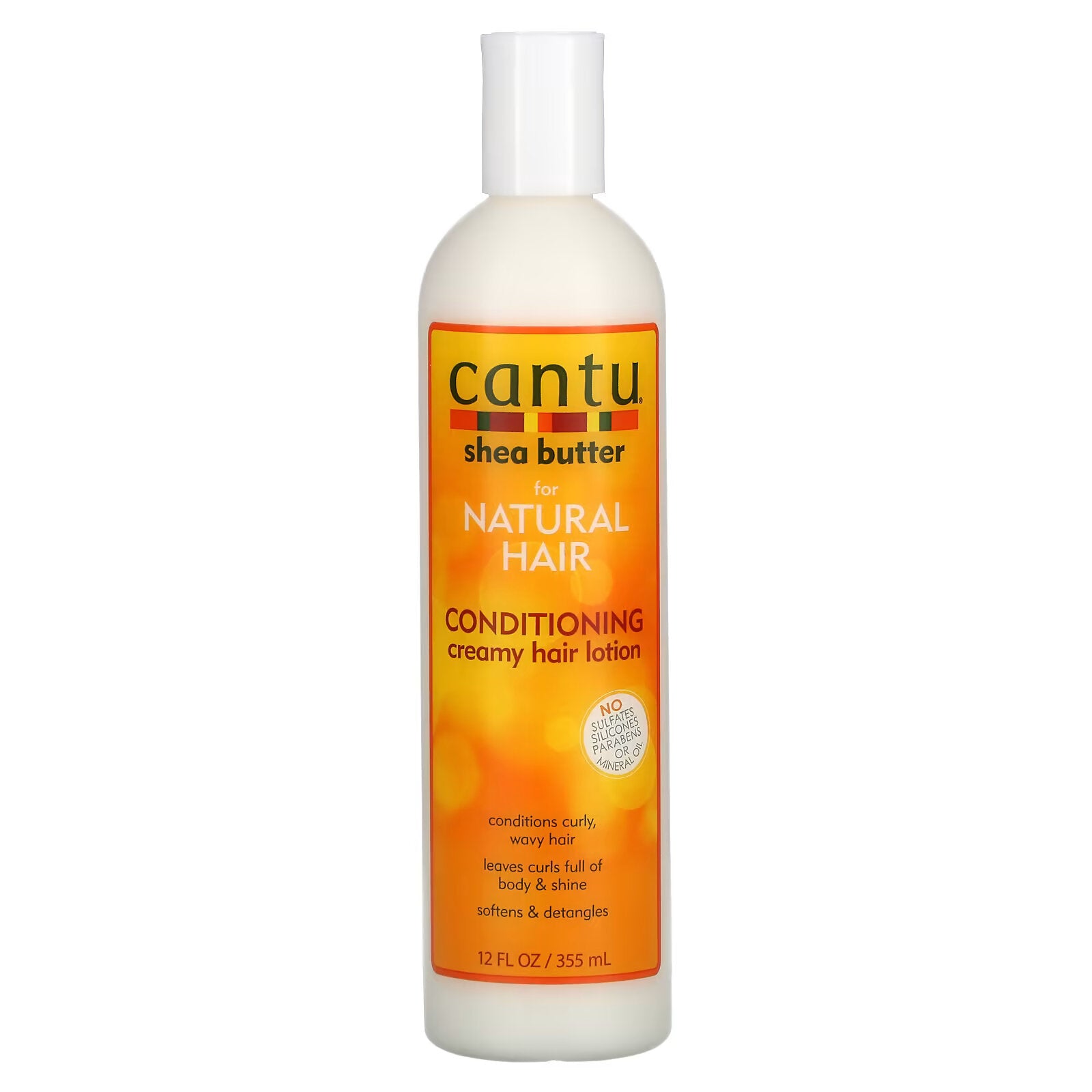 Cantu, Shea Butter for Natural Hair, Conditioning Hair Cream Lotion 355 ml (12 fl oz)