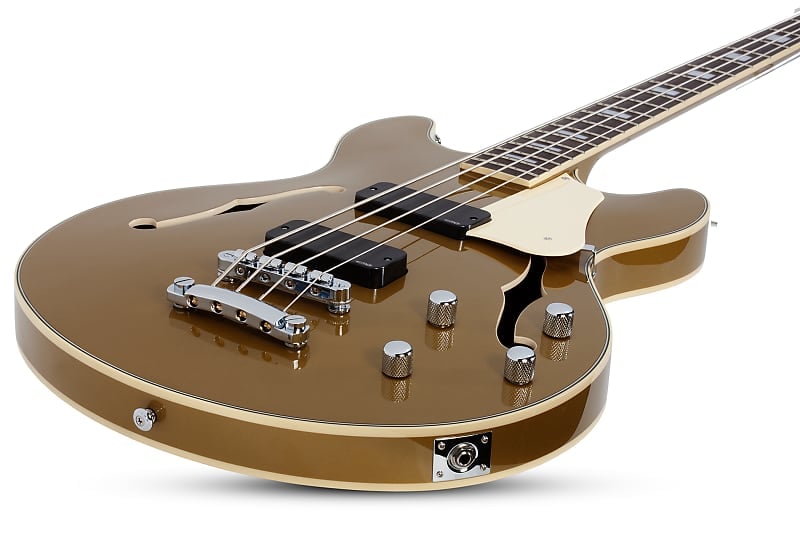 Bass guitar Schecter Corsair metallic gold Corsair Bass