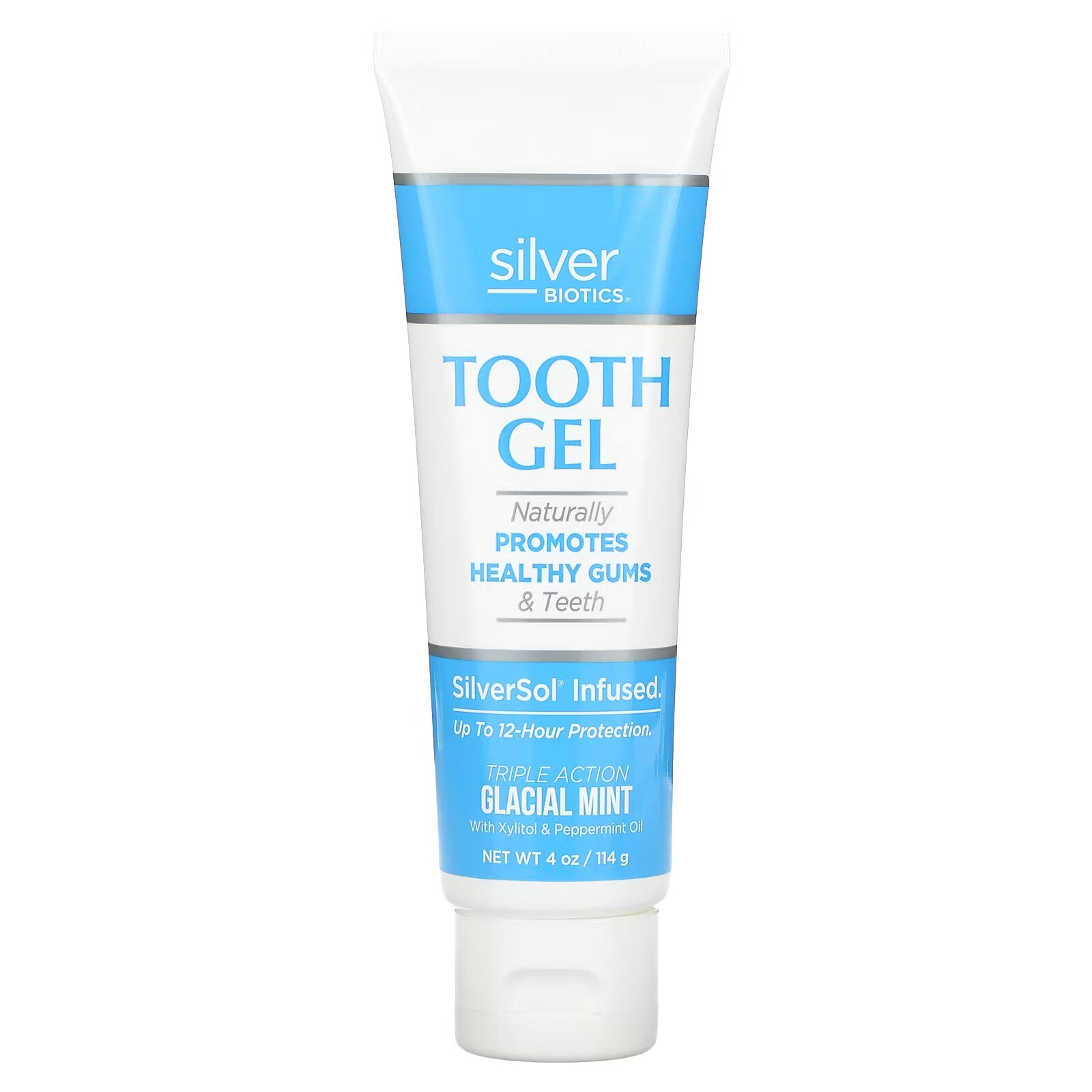 American Biotech Labs, SilverSol Toothpaste, Xylitol, Ice Mint, 4 fl oz (118 ml)