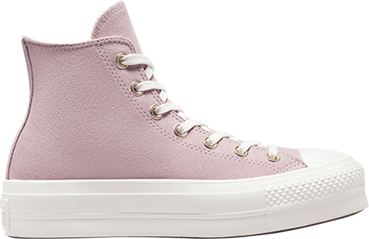 حذاء رياضي Converse Chuck Taylor All Star Lift Platform High Stone Mauve باللون الأرجواني للنساء