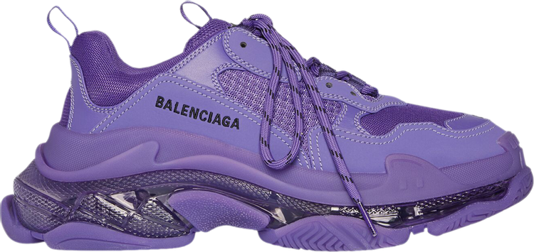 حذاء رياضي Balenciaga Womens Triple S بنفسجي، بنفسجي