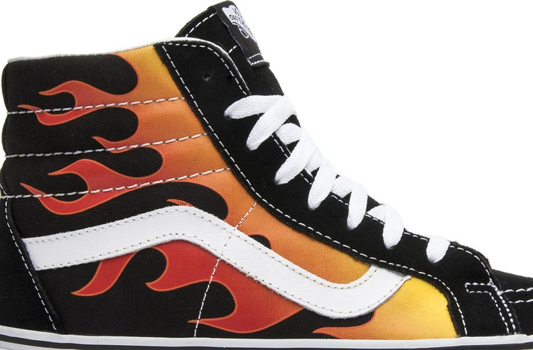 Vans Sk8-Hi Reissue Flames sneakers, black