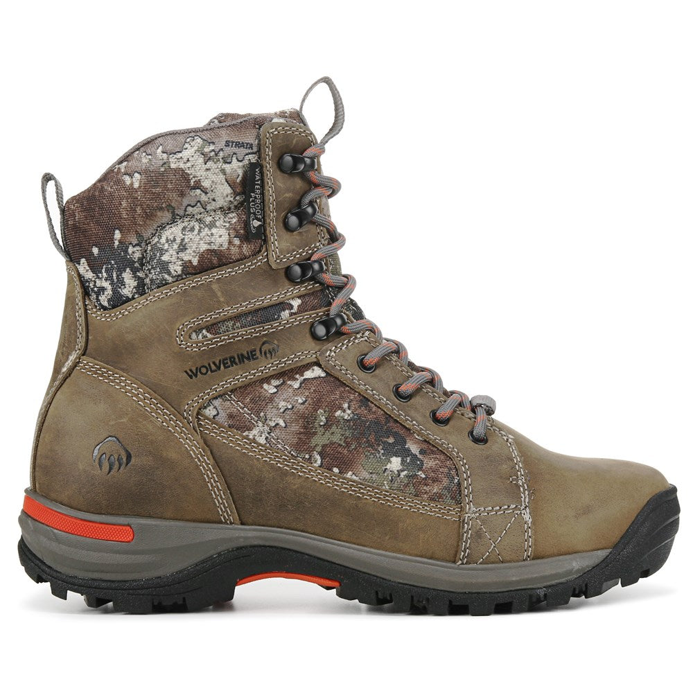 Men's Sightline Insulated Waterproof Medium/Wide X Wolverine Boots , gravel/timber leather color