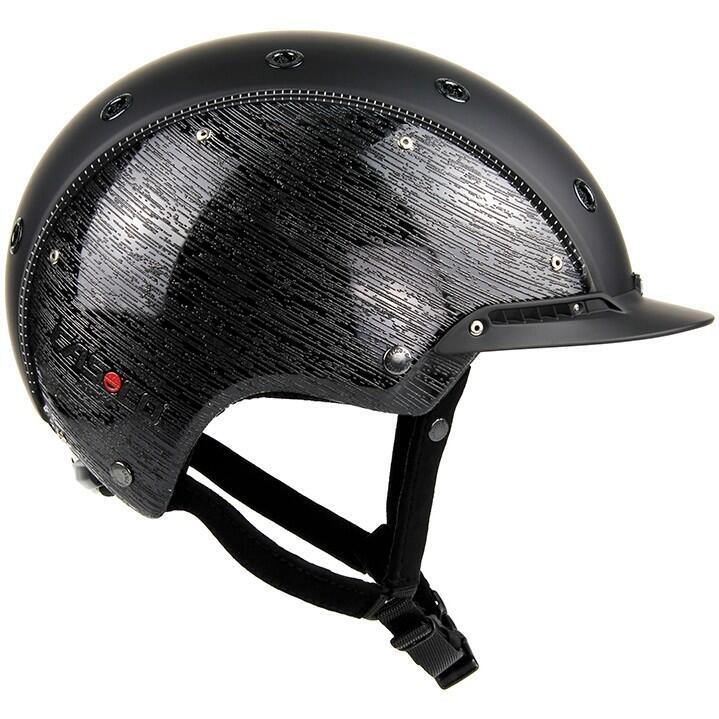 Glossy helmet Casco Champ-3 Brush for riding, black