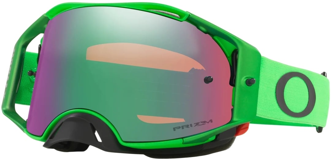 Oakley Airbrake Prizm Motocross Goggles, Green/Black