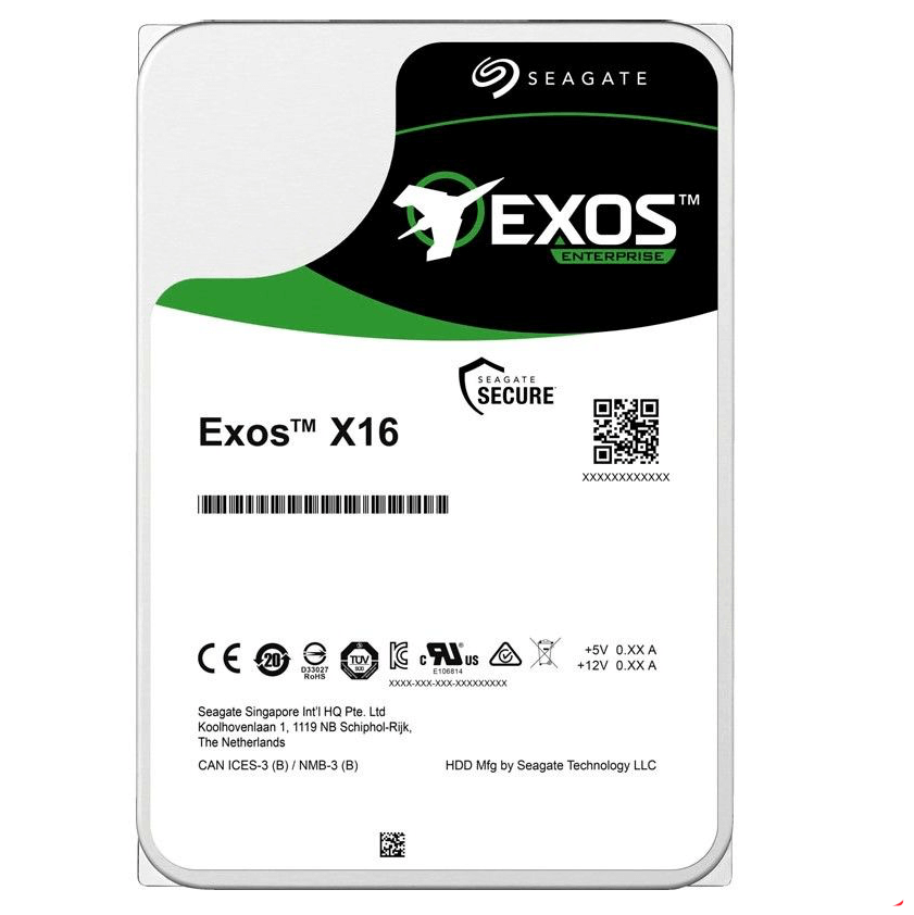 القرص الصلب Seagate Exos X16، سعة 10 تيرابايت، مقاس 3.5 بوصة ST10000NM001G