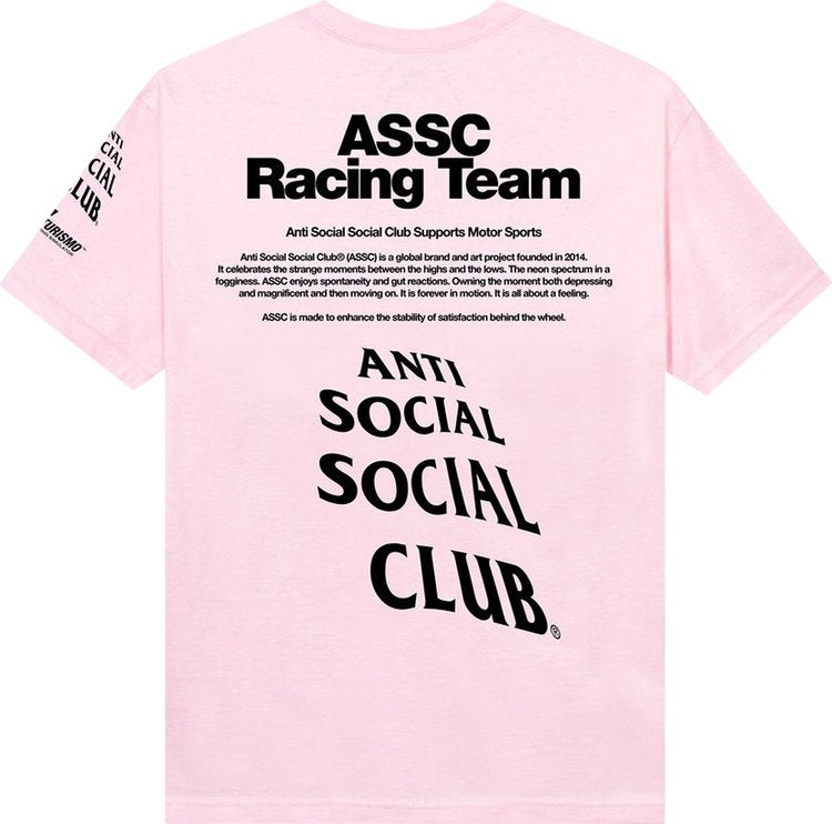 Anti Social Social Club x Gran Turismo Logo Tee 'Pink', pink