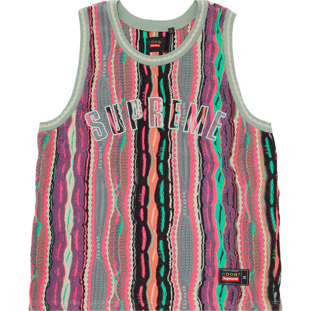 Supreme x Coogi Basketball Tank, Multicolor