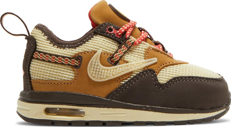 حذاء رياضي Nike Travis Scott x Air Max 1 TD 'Baroque Brown'، بني